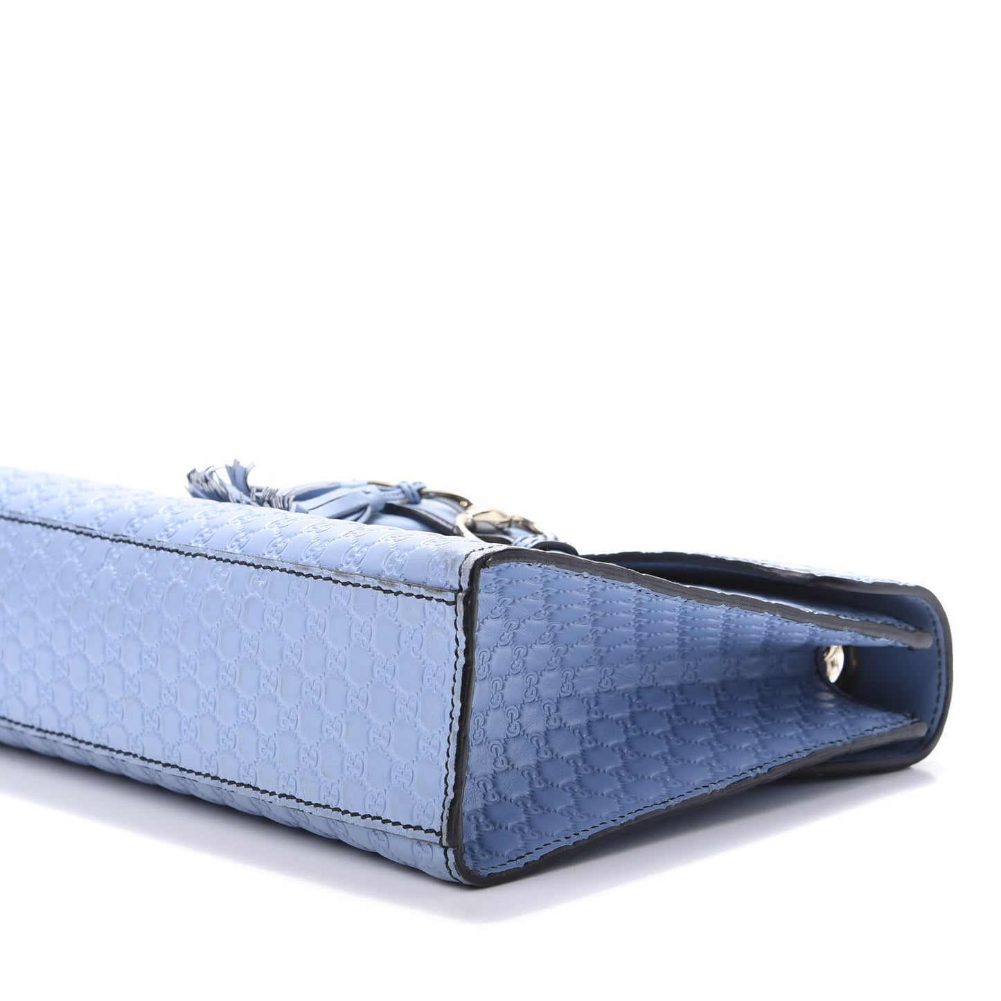 Microguccissima Medium Emily Chain Shoulder Bag Mineral Blue