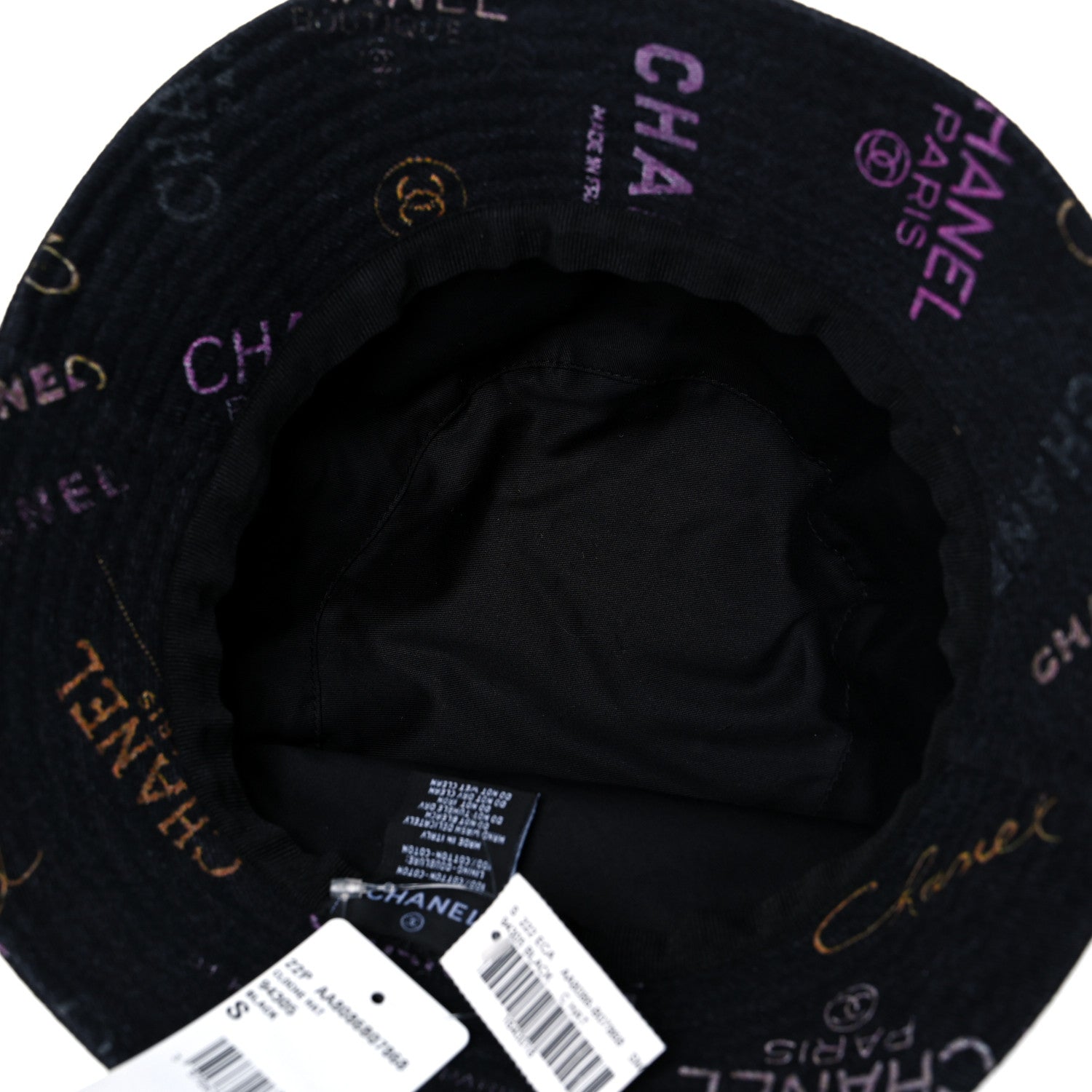 Chanel Denim Mood Cloche Bucket Hat S Black 5 of 6