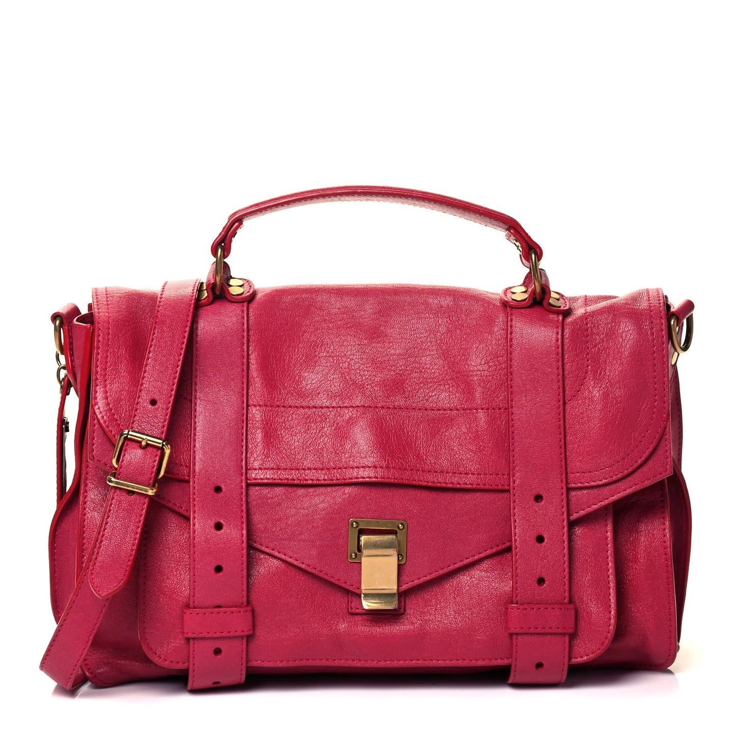 Lambskin Medium PS1 Satchel Red