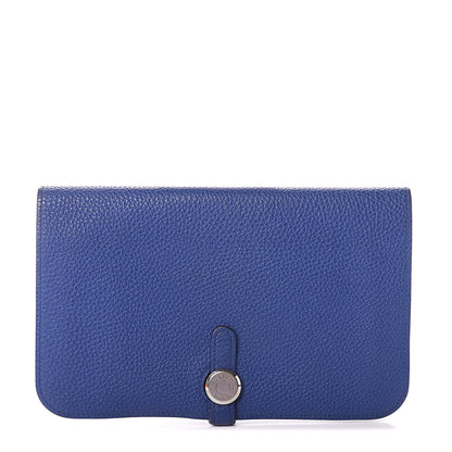 Hermes Togo Dogon Duo Wallet Bleu Electrique 1 of 6