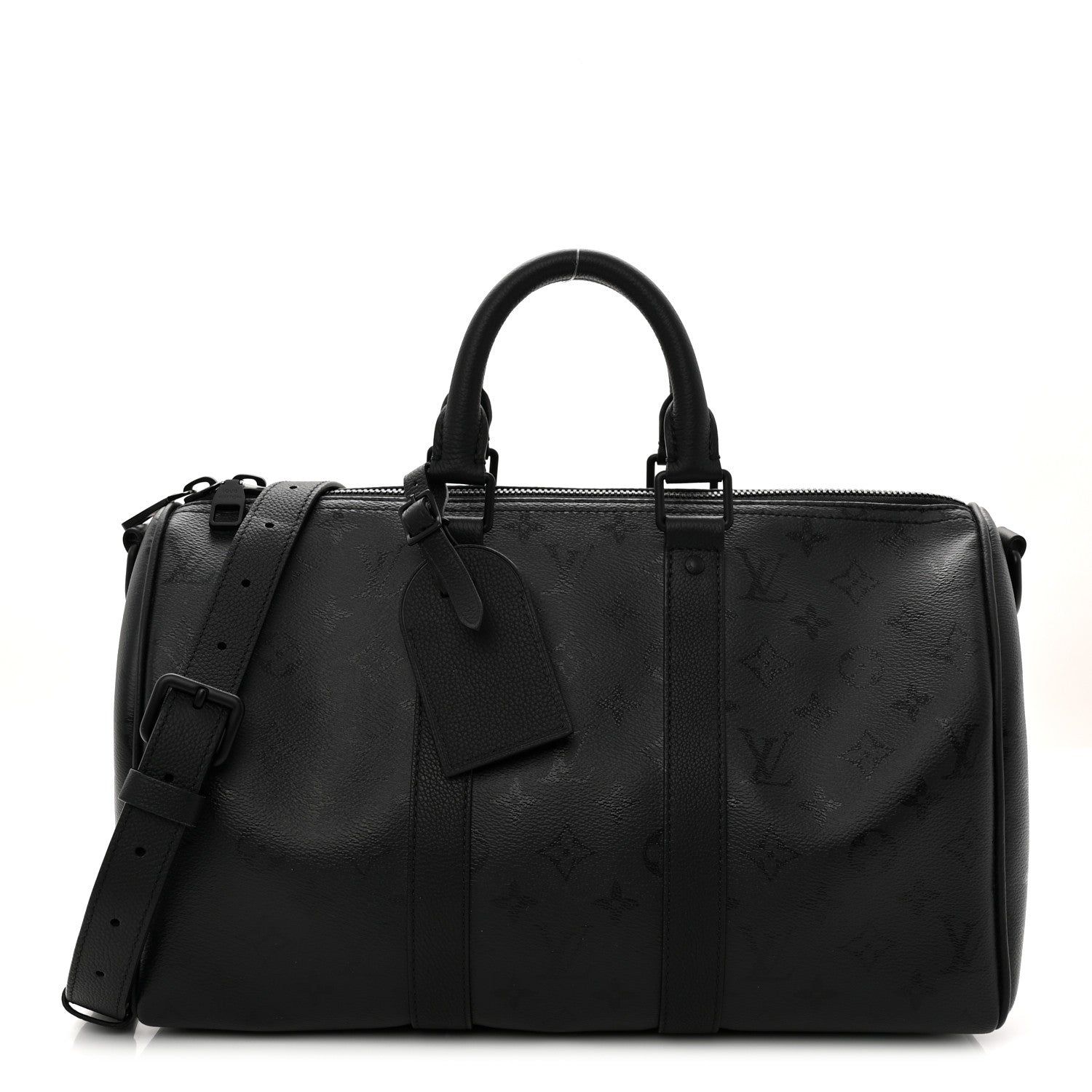 Louis Vuitton Monogram Midnight Keepall Bandouliere 35 Black 1 of 10