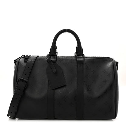 Louis Vuitton Monogram Midnight Keepall Bandouliere 35 Black 1 of 10