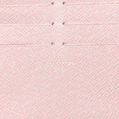 Louis Vuitton Calfskin Felicie Card Holder Insert Rose Ballerine 6 of 6