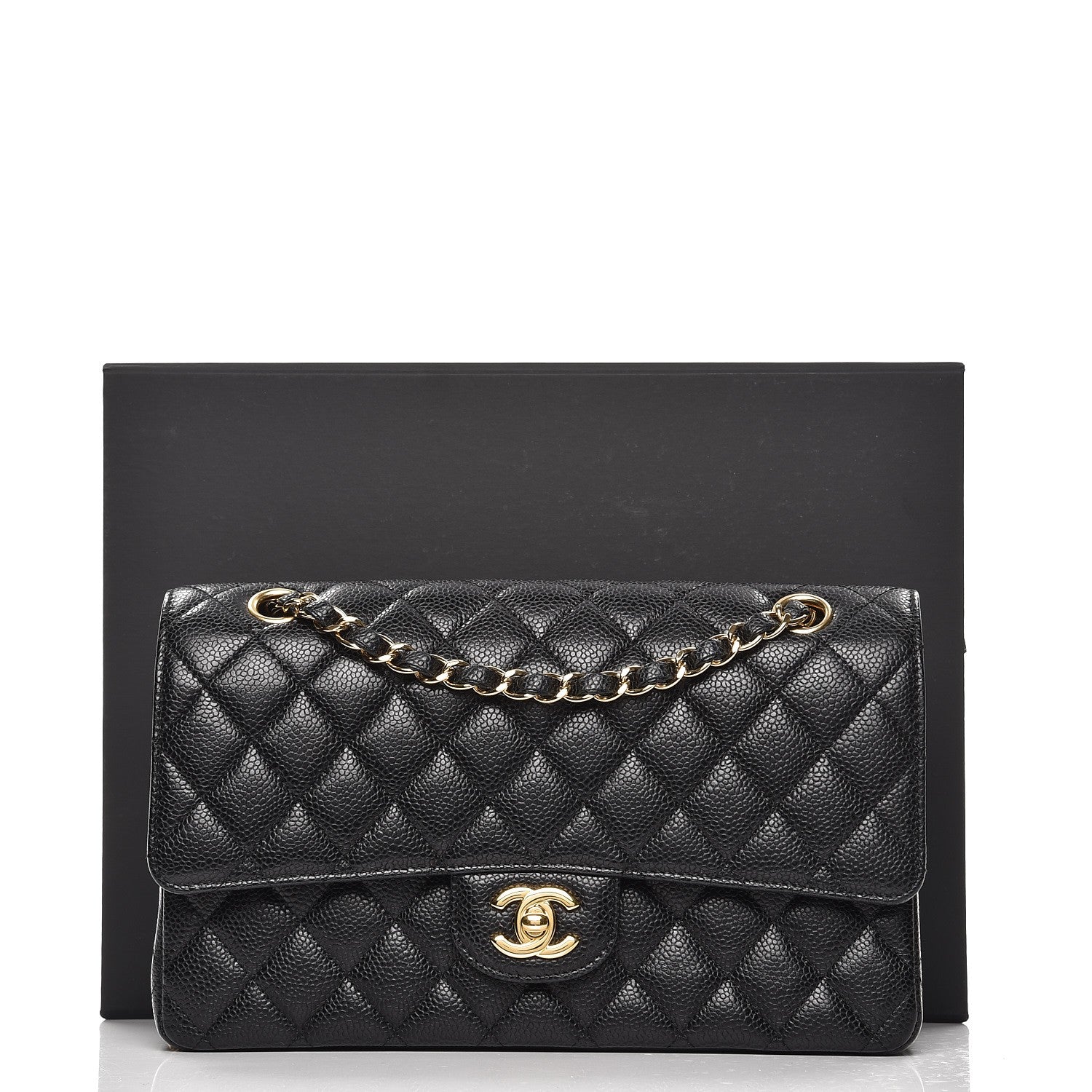 Chanel Caviar Quilted Medium Double Flap Black 9 of 9