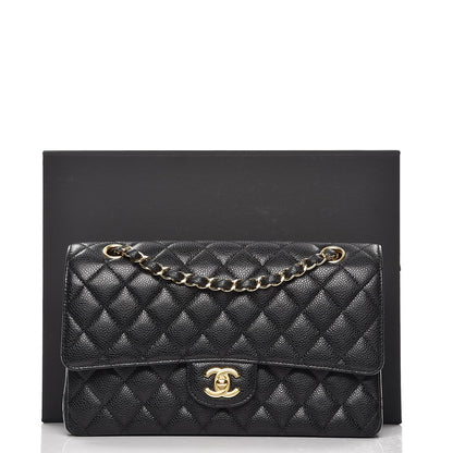Chanel Caviar Quilted Medium Double Flap Black 9 of 9