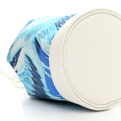 Hermes Silk Swift Flamingo Party Small Soie Cool Mykonos White 8 of 10