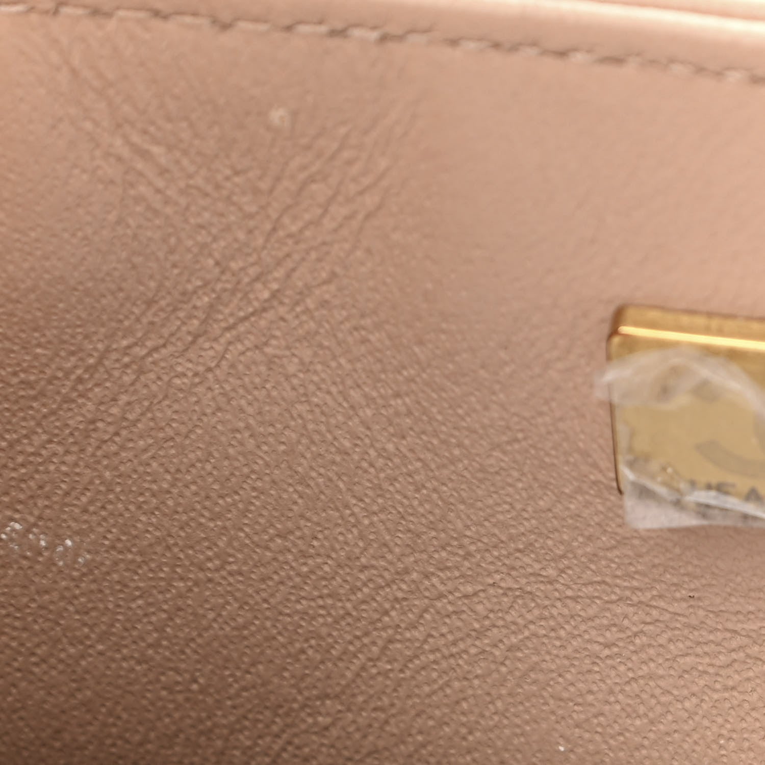 Chanel Lambskin Quilted Mini Rectangular Flap Beige 7 of 17