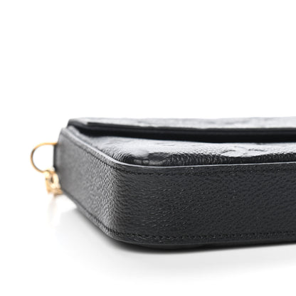 Louis Vuitton Empreinte Pochette Felicie Chain Wallet Black 8 of 9