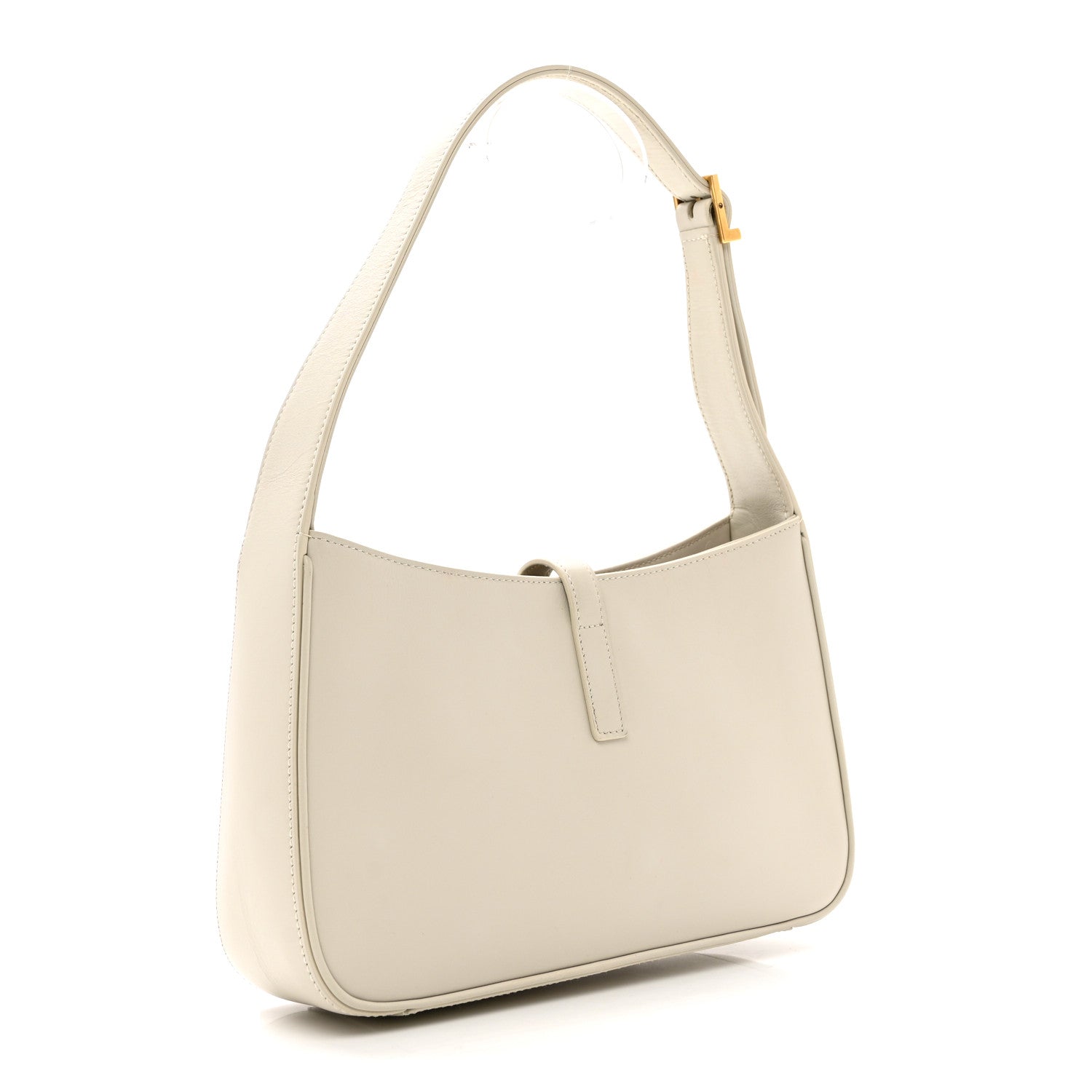 Saint Laurent Smooth Calfskin Le 5 A 7 Hobo Blanc Vintage 3 of 8