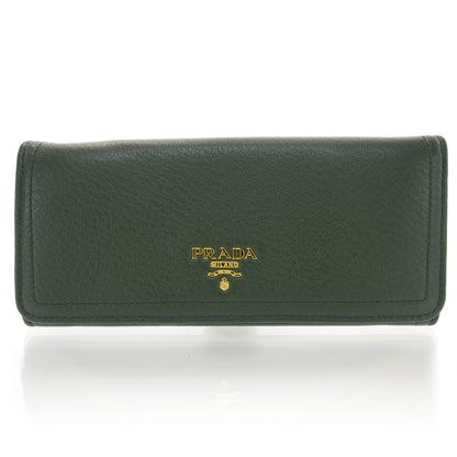 Prada Vitello Daino Flap Wallet Foresta 1 of 7