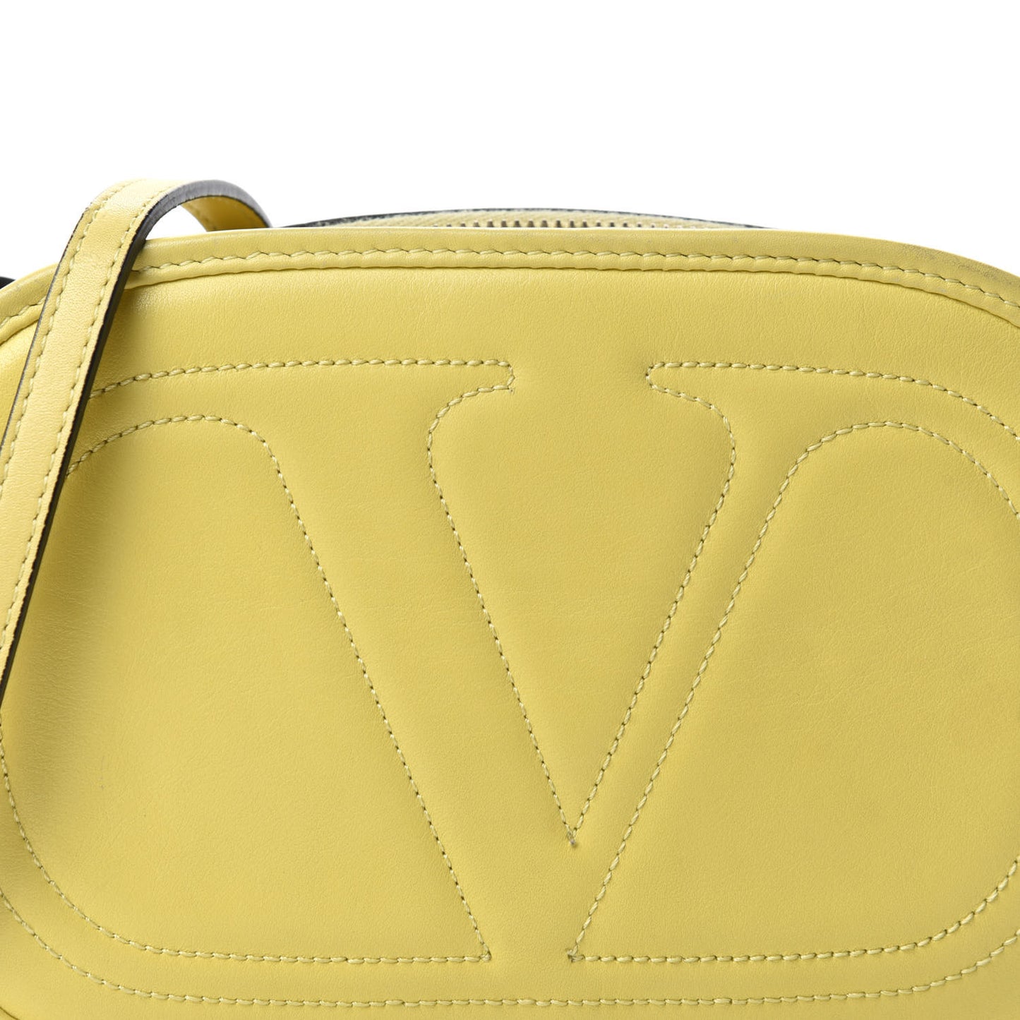 Vitello Small Logo Go Crossbody Bag Naples Yellow