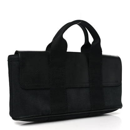 Hermes Chevron Herringbone Swift Long Valparaiso PM Black 4 of 10