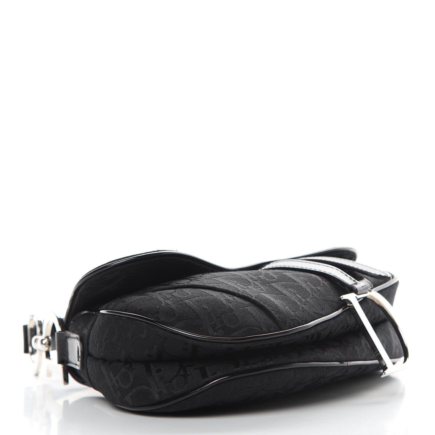 Christian Dior Monogram Saddle Bag Black 4 of 11