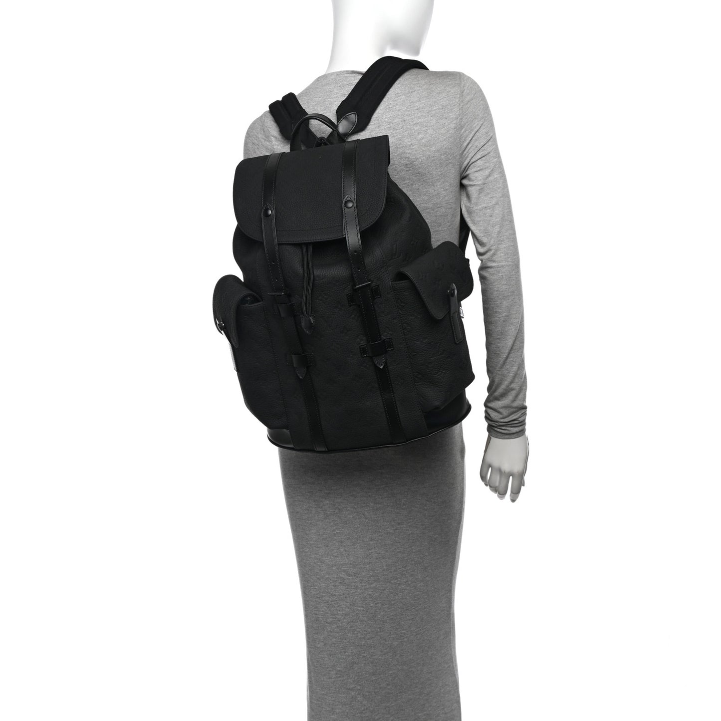 Taurillon Monogram Christopher MM Backpack Black