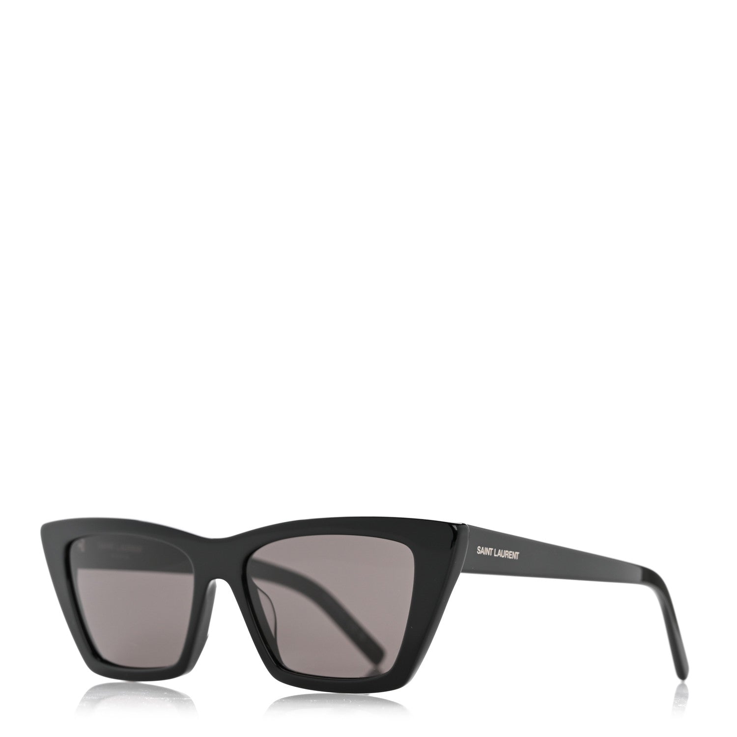 Saint Laurent Acetate Mica Cat Eye Sunglasses SL 276 Black 1 of 8