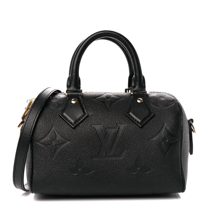 Louis Vuitton Empreinte Monogram Giant Speedy Bandouliere 20 Black 1 of 11