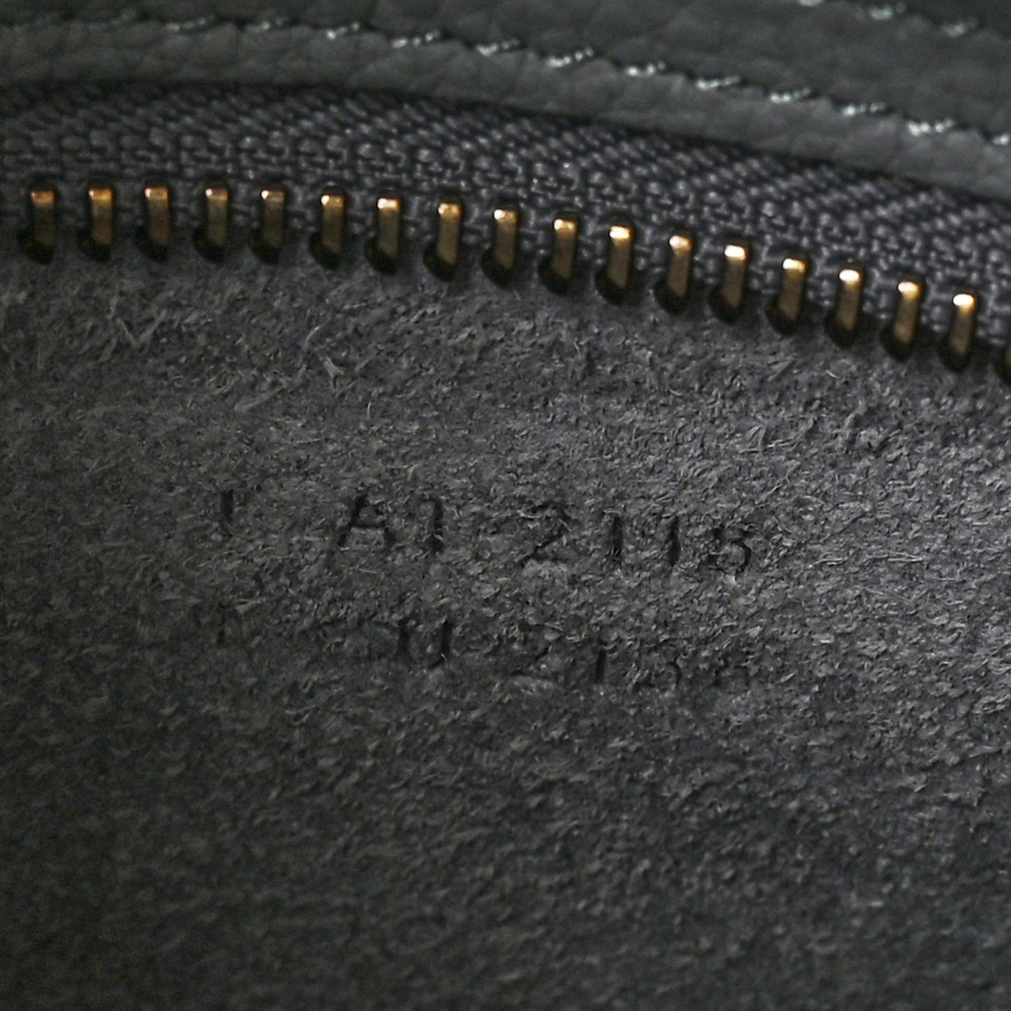 Baby Drummed Calfskin Micro Luggage Kohl