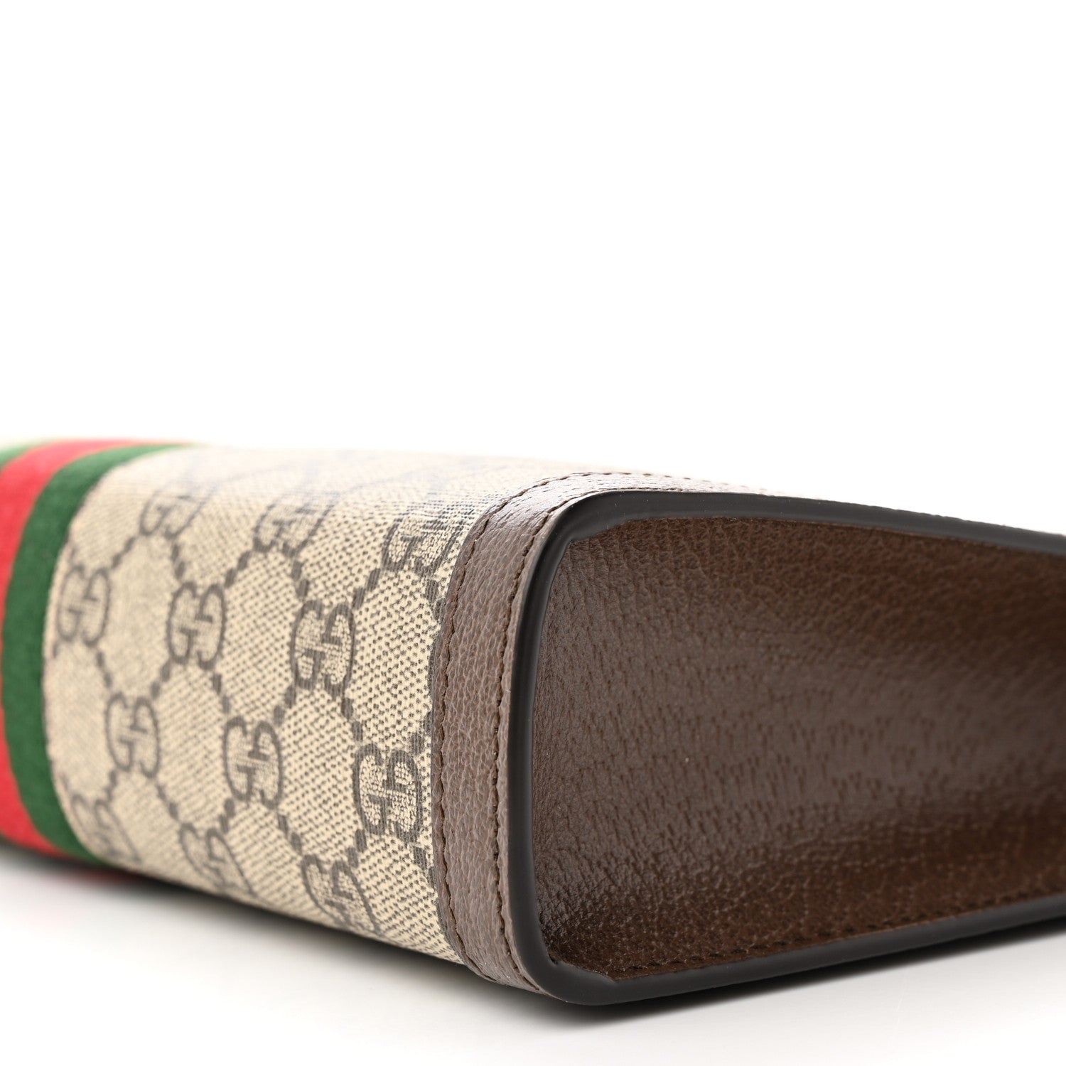 Gucci GG Supreme Monogram Web Ophidia Pouch Brown 10 of 10