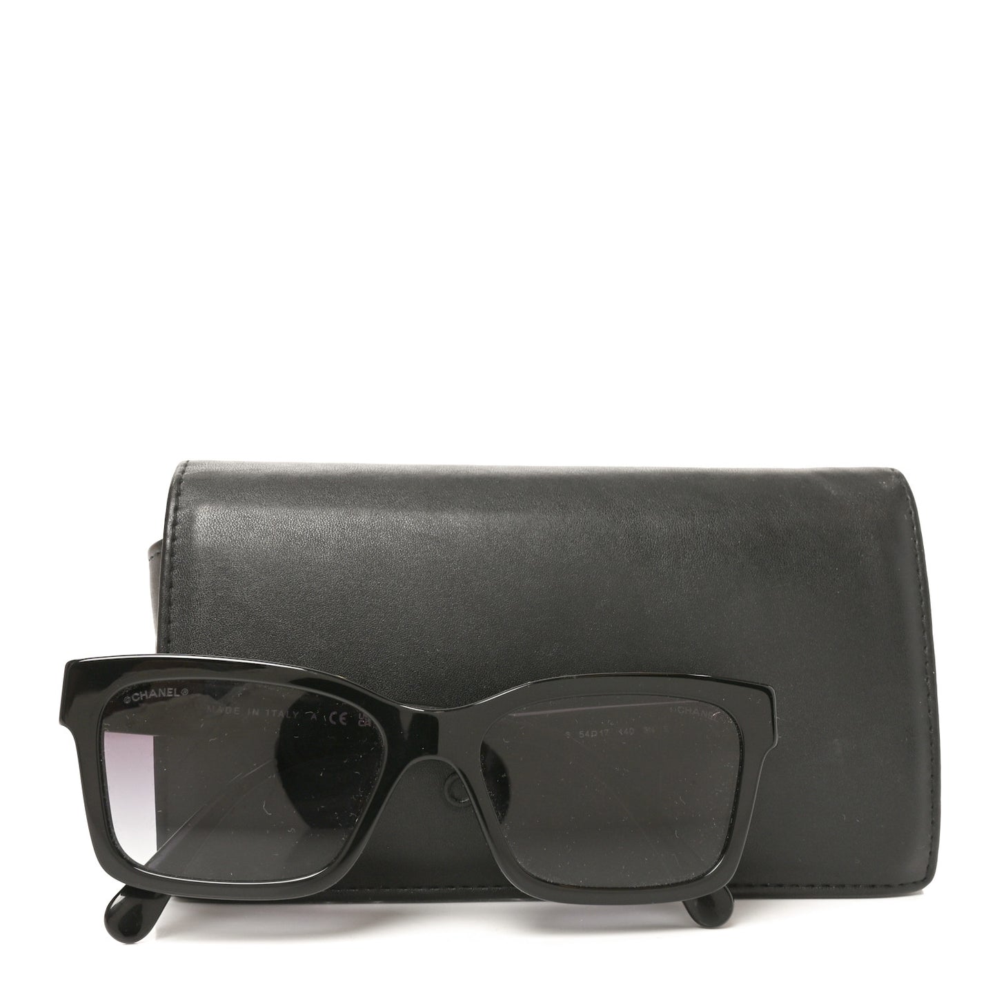 Acetate Polarized Square Sunglasses 5417-A Black