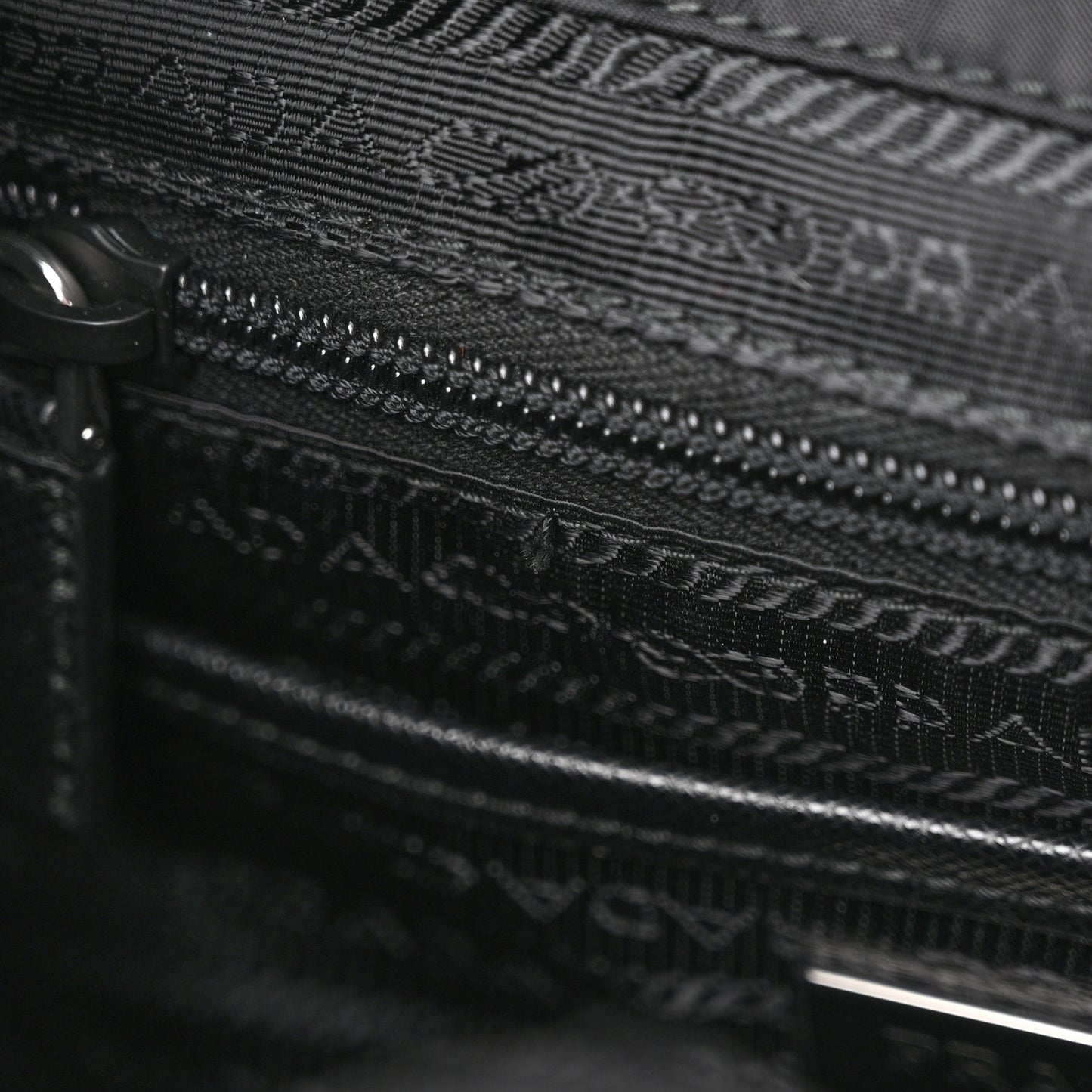 Tessuto Nylon Saffiano Small Backpack Black