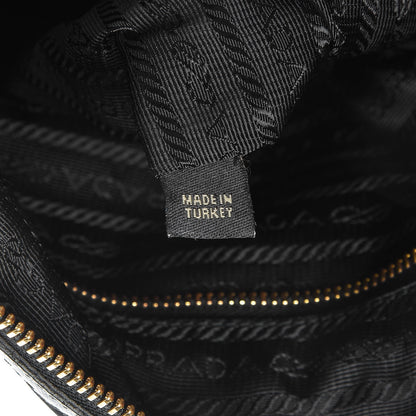 Prada Tessuto Nylon Jacquard Logo Tote Black 6 of 9