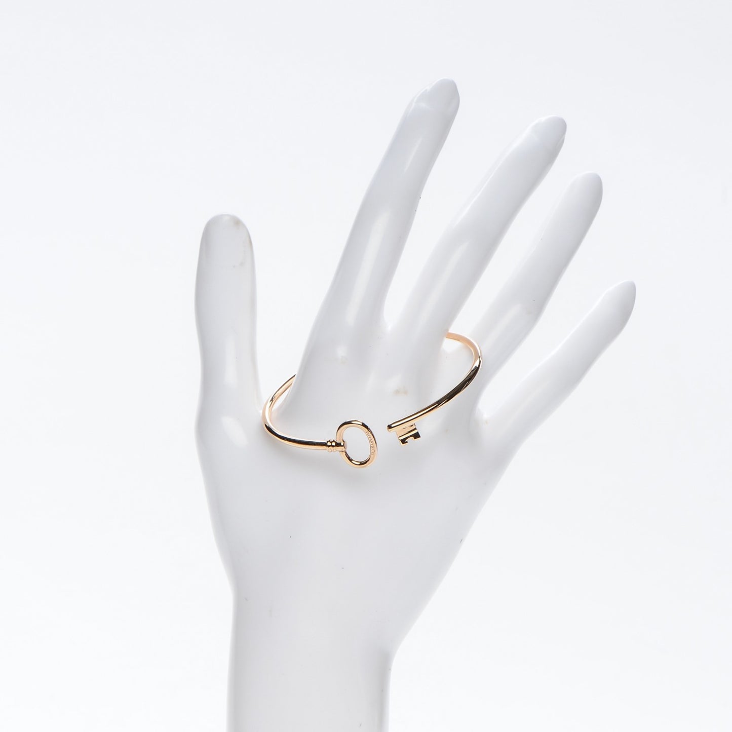 18K Rose Gold Keys Wire Bracelet