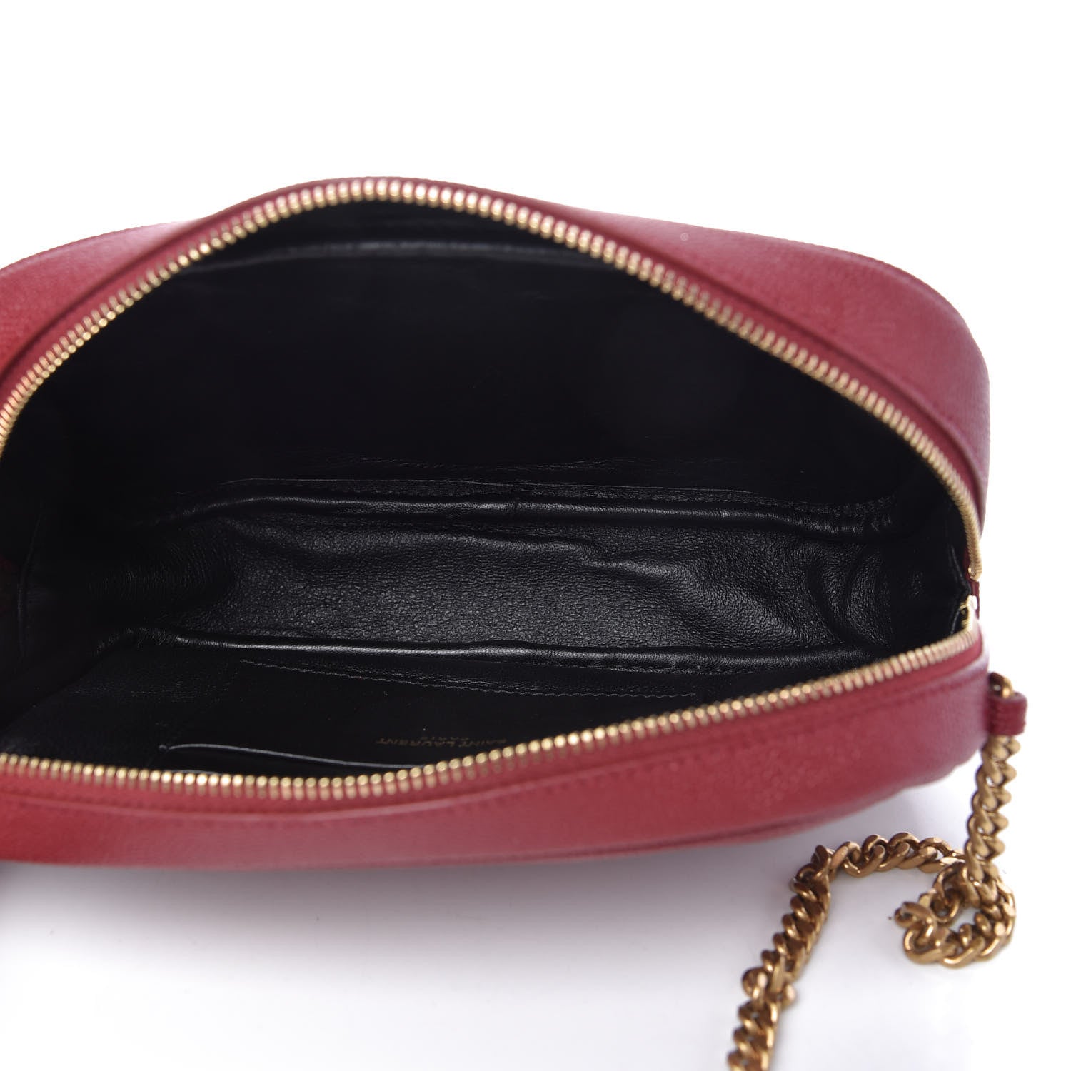 Saint Laurent Grain De Poudre Matelasse Monogram Mini Lou Camera Bag Eros Red 5 of 10