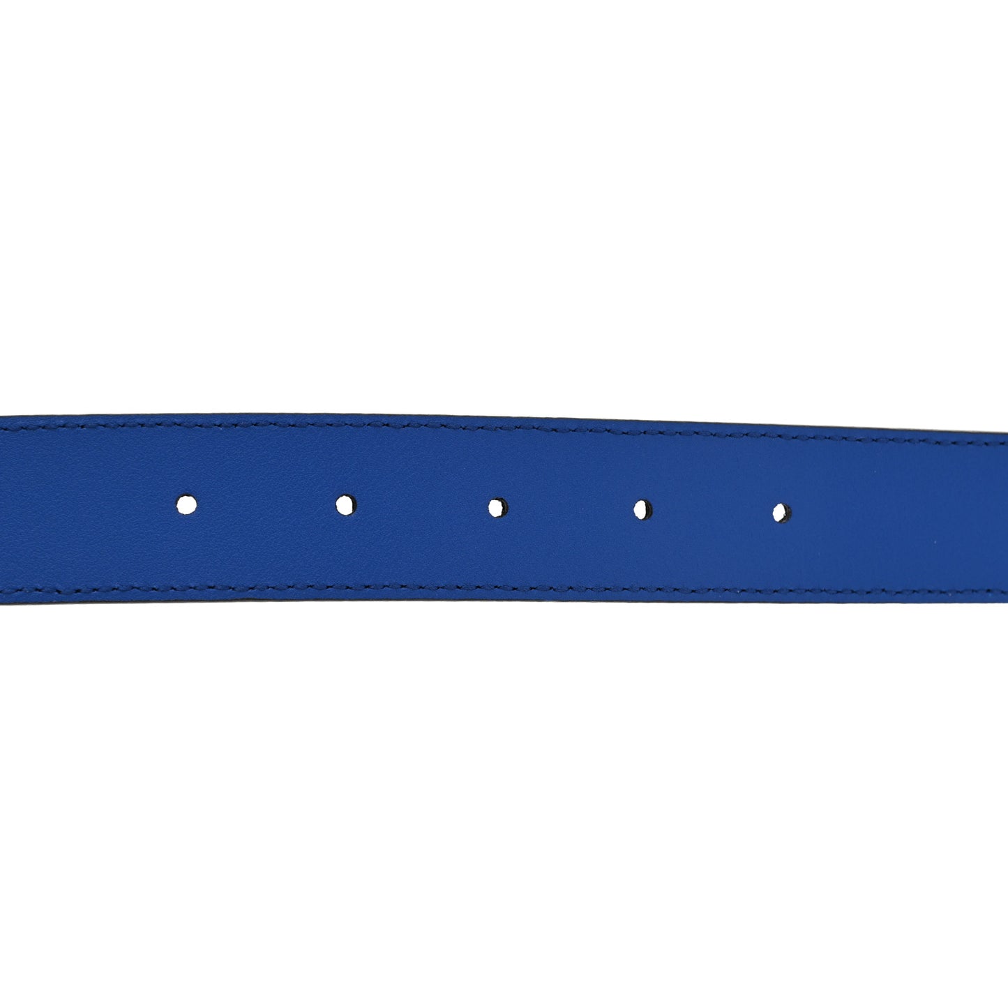 GG Supreme Monogram Plutone Calfskin Enamel Double G 30mm Belt 85 34 Black Metal Blue