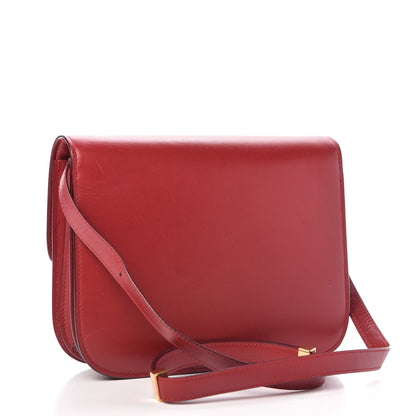 Celine Box Calfskin Medium Classic Box Flap Bag Red 3 of 13