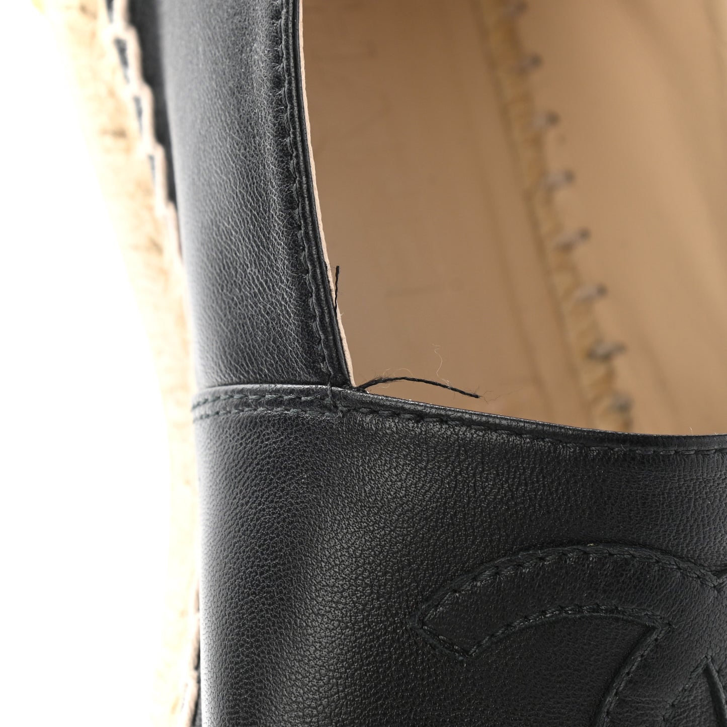 Lambskin CC Espadrilles 37 Black