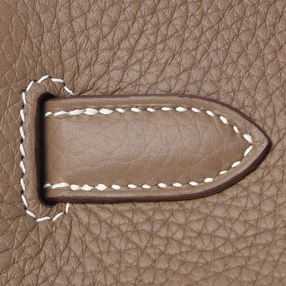 Hermes Taurillon Clemence Birkin 30 Etoupe 16 of 34
