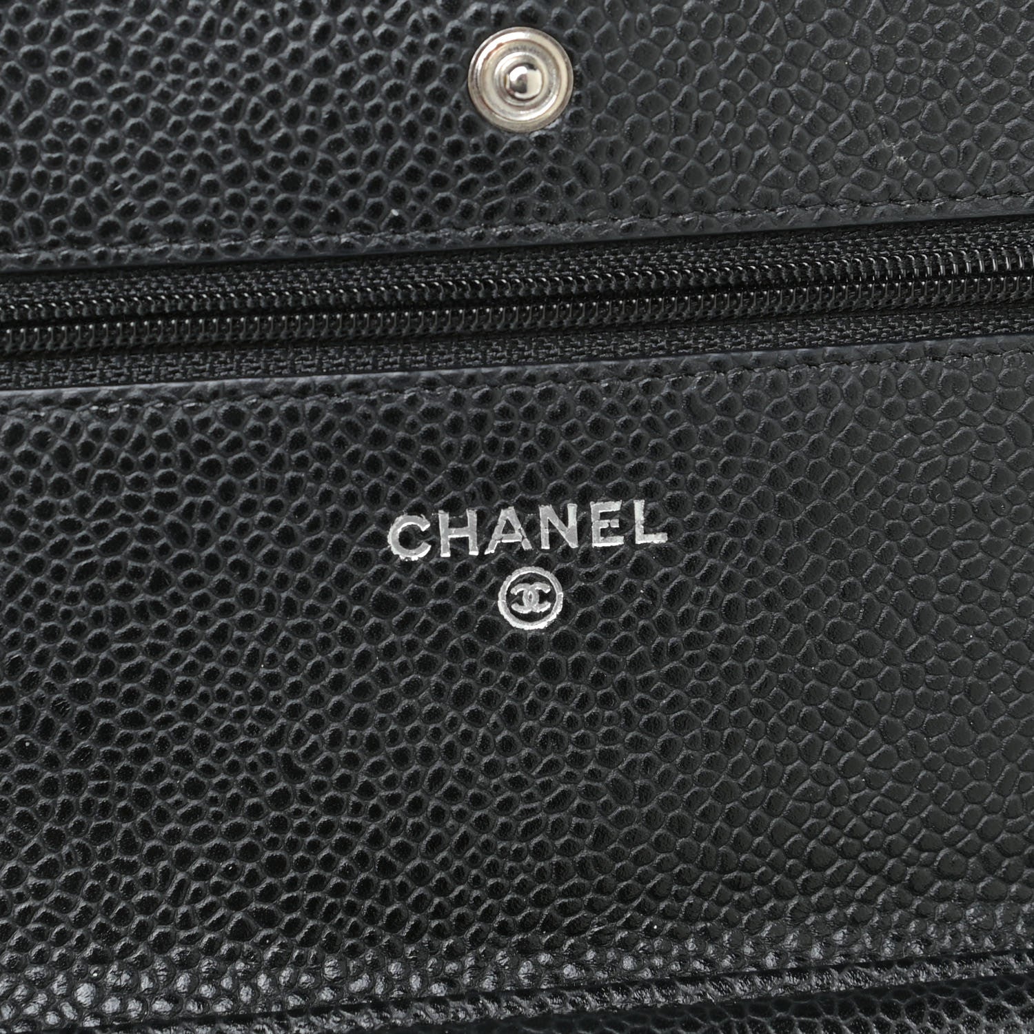 Chanel Caviar Quilted Wallet On Chain WOC Black 8 of 16