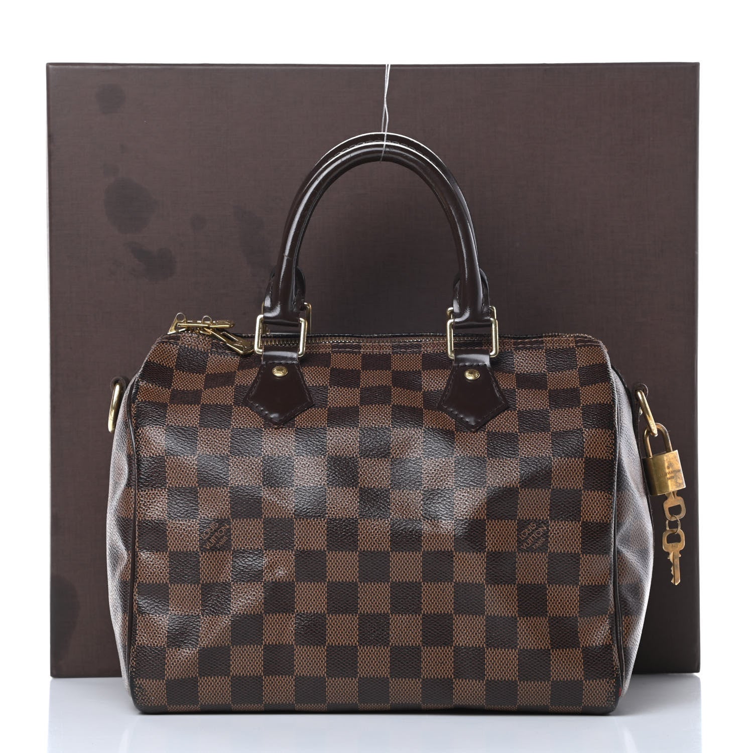 Louis Vuitton Damier Ebene Speedy Bandouliere 25 22 of 22