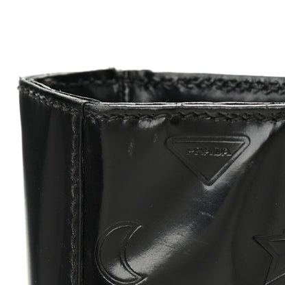Prada Spazzolato Logo Embossed Tote Black 12 of 12