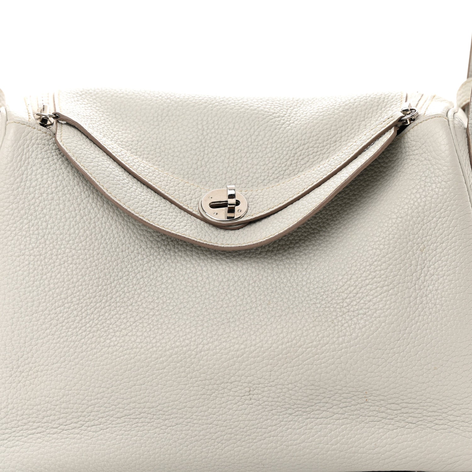Hermes Taurillon Clemence Lindy 30 Gris Perle 8 of 18
