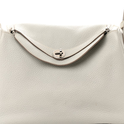 Hermes Taurillon Clemence Lindy 30 Gris Perle 8 of 18
