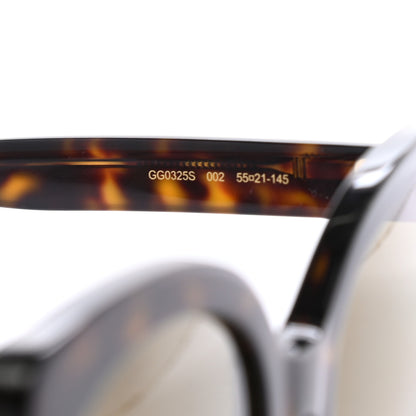 Gucci Acetate Cat Eye Sunglasses GG0325S Tortoise 6 of 7