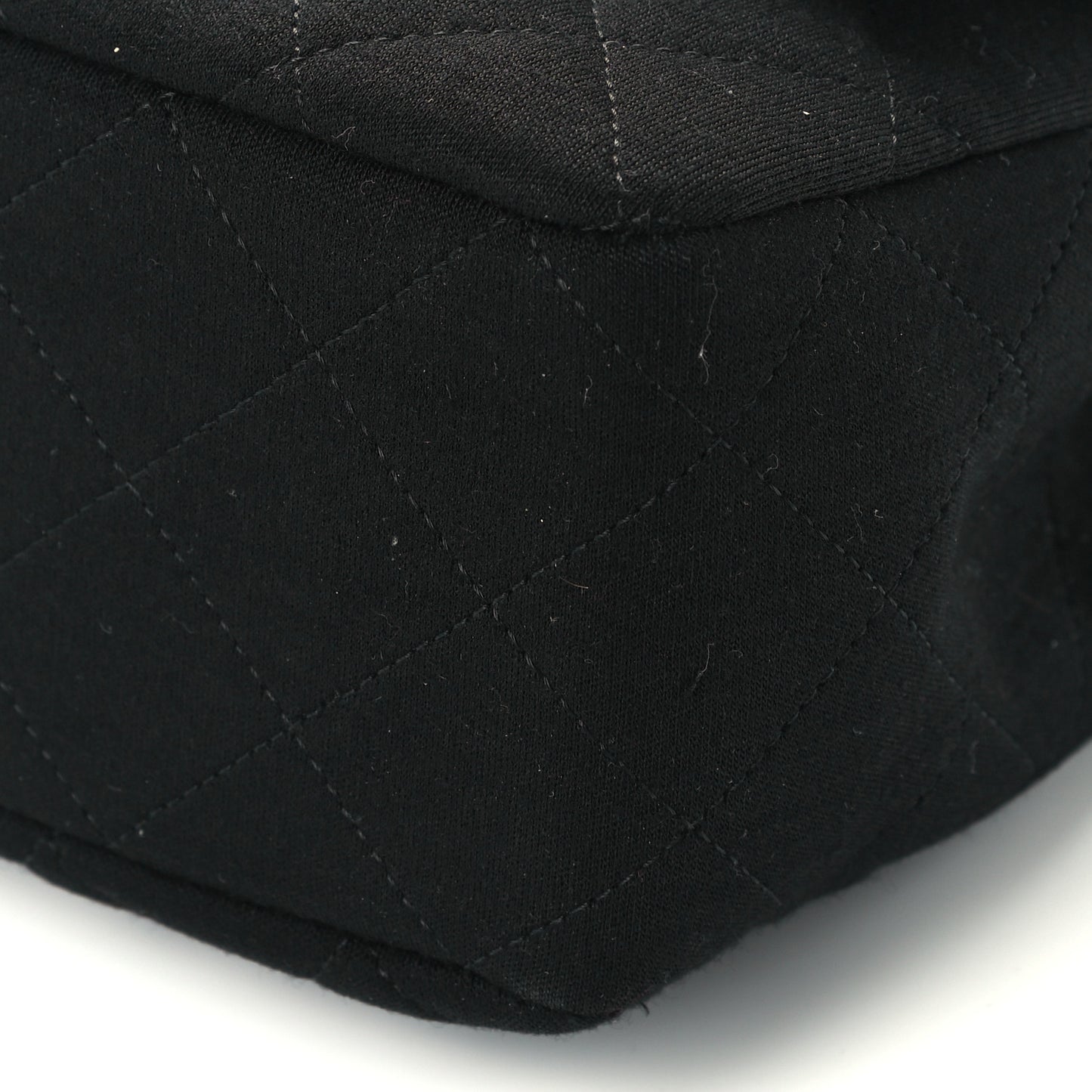 Jersey Quilted Jumbo Single Flap Black
