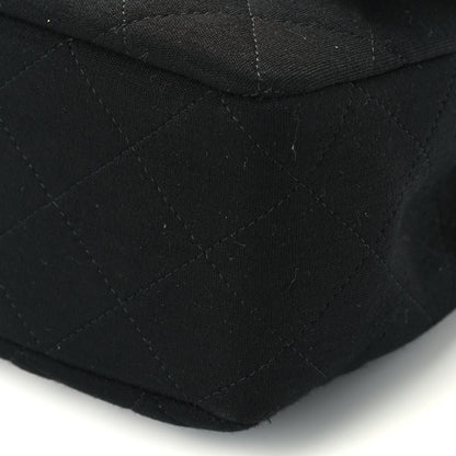 Chanel Jersey Quilted Jumbo Single Flap Black 11 of 13
