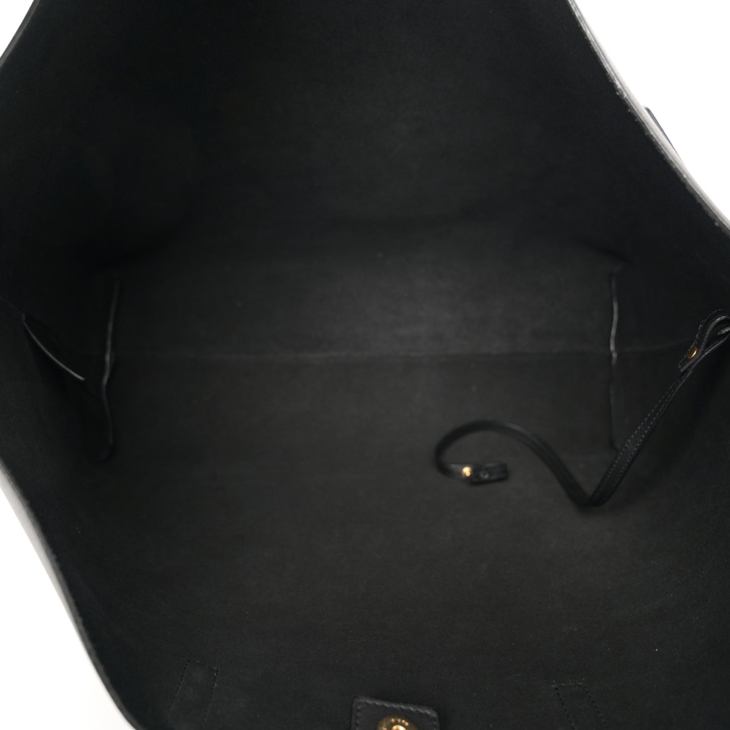 Calfskin Large Shopping Tote Black