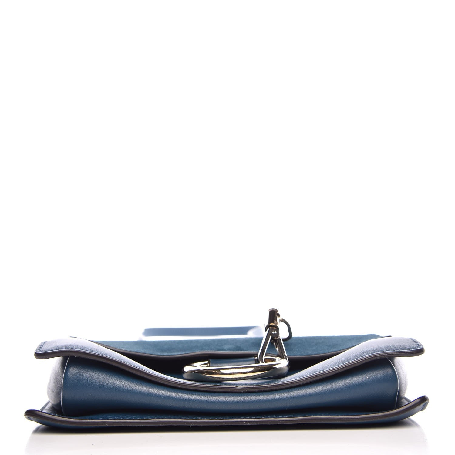 Chloe Suede Calfskin Small Faye Shoulder Bag Majolica Blue 8 of 8