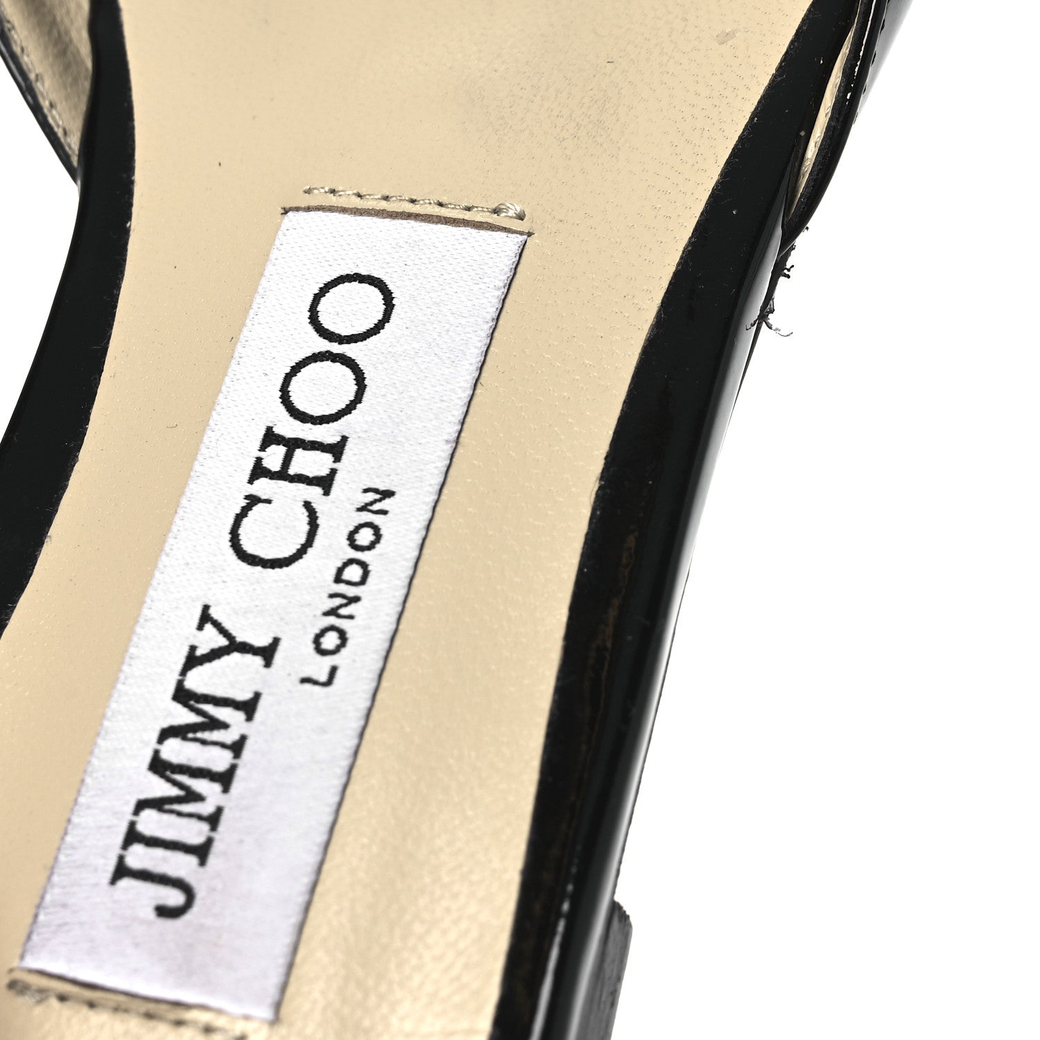 Jimmy Choo Patent Crystal Saeda Flats 38 Black 11 of 13