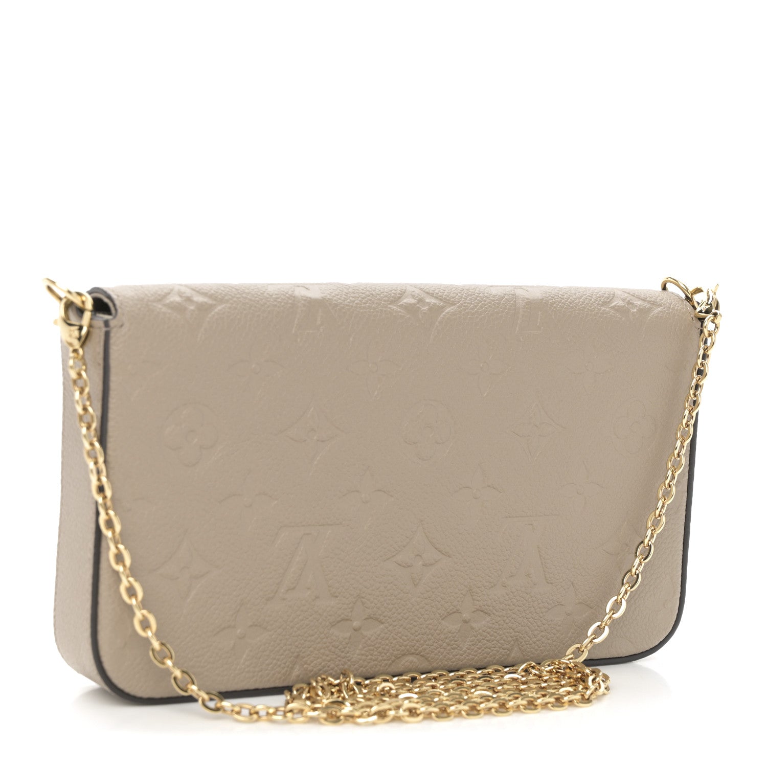 Louis Vuitton Empreinte Pochette Felicie Chain Wallet Tourterelle 4 of 11