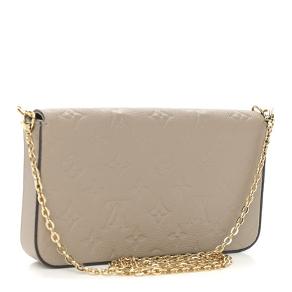 Louis Vuitton Empreinte Pochette Felicie Chain Wallet Tourterelle 4 of 11