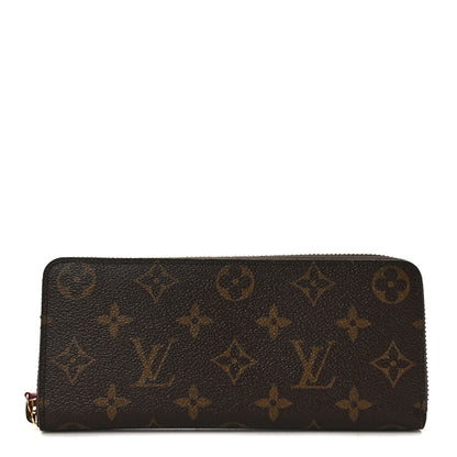 Louis Vuitton Monogram Clemence Wallet Fuchsia 1 of 7