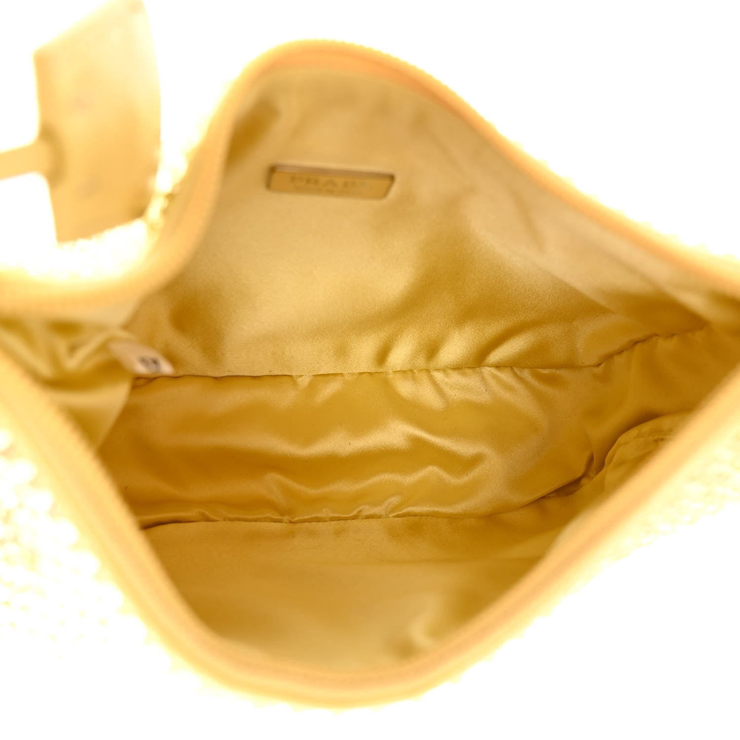 Prada Satin Crystal Mini Re-Edition 2000 Bag Ananas 5 of 9