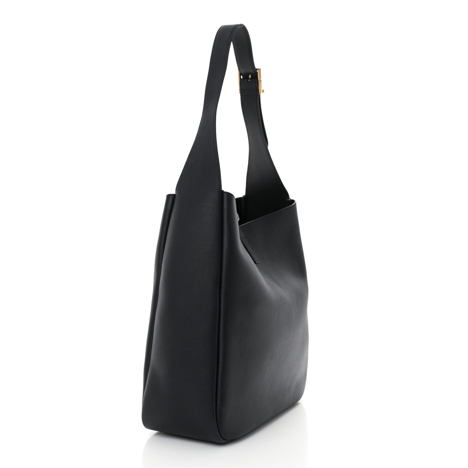 Saint Laurent Supple Calfskin Large Le 5 A 7 Soft Hobo Bleu Abysse 3 of 11