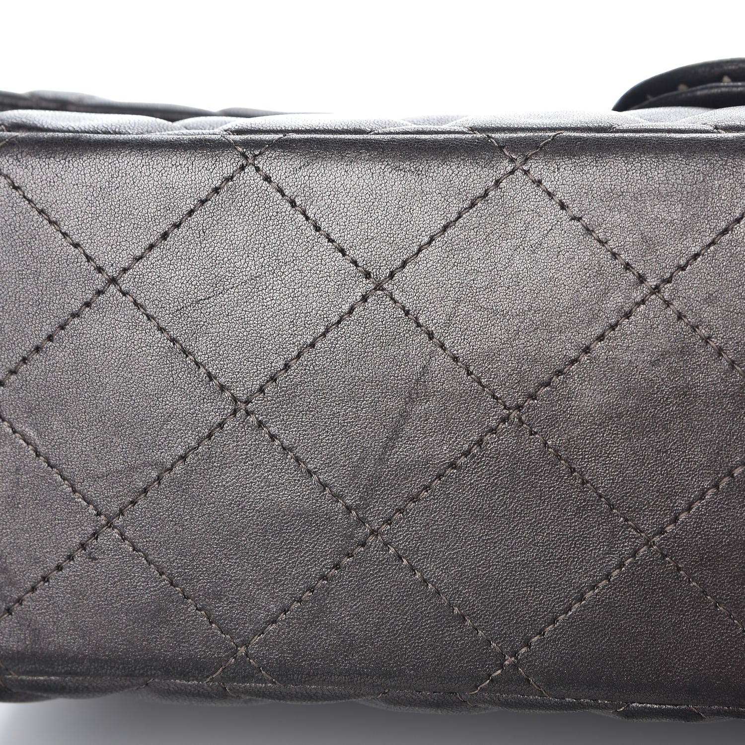 Chanel Lambskin Quilted Maxi Single Flap Grey 18 of 18