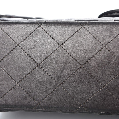Chanel Lambskin Quilted Maxi Single Flap Grey 18 of 18