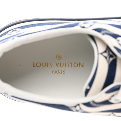 Louis Vuitton Canvas Escale Stellar Sneakers 38 Blue 6 of 13